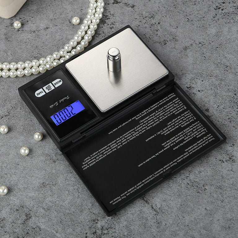Digital Pocket Weight Scale, Digital Gram Scale, Jewelry Scale, Food Scale,  Medicine Scale, Kitchen Scale, Small Pocket Scales, Backlit LCD