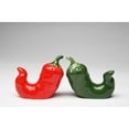 thumbnail image 3 of Kevins Gift Shoppe Ceramic Chili Pepper Shaped Salt and Pepper Shakers, 3 of 3