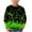 Green, variant on Hpgjzj Kids Cool Flame Printed Tee Shirts - Loose Crewneck Long Sleeve Tops for Boys and Girls Trendy Pullover Cute T-Shirt