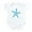 Cloud White, variant on CafePress - Aqua Blue Starfish Infant Bodysuit - Baby Light Bodysuit, Size Newborn - 24 Months
