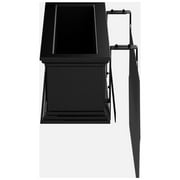 Veradek Brixton Railing Window Box 36 Plastic Planter 2-Pack Black