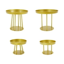 Two Sizes Gold Metal Flower Stand 4 Pcs For Wedding Table Centerpieces Decor
