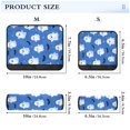 thumbnail image 3 of 2-Pack Seat Belt Covers with Flannel Seatbelt Shoulder Strap Case Adjustable Straps Soft Padding for Car Blue Background with Ghost Pattern Medium, 3 of 8