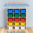 thumbnail image 5 of ECR4Kids Scoop Front Plastic Storage Bins, Multipurpose Organization, Assorted, 15-Piece, 5 of 9