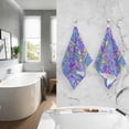 thumbnail image 6 of Dreamtimes Abstract Eyes Patterned Hand Towels 2 PCS, Cotton Bath Towel for Drying Face Hands Body Decorative Water Absorbent Lightweight Towels for Bathroom Ktichen Travel Gym,16"x28", 6 of 7