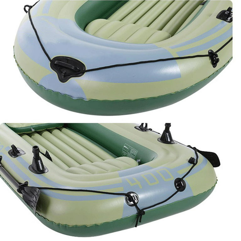 Inflatable Boat for Adults, 4 Person Inflatable Touring Kayak, Portable Fishing Kayak Raft with Paddles Hand Pump and Repair Patch, Size: 272cmx152cm