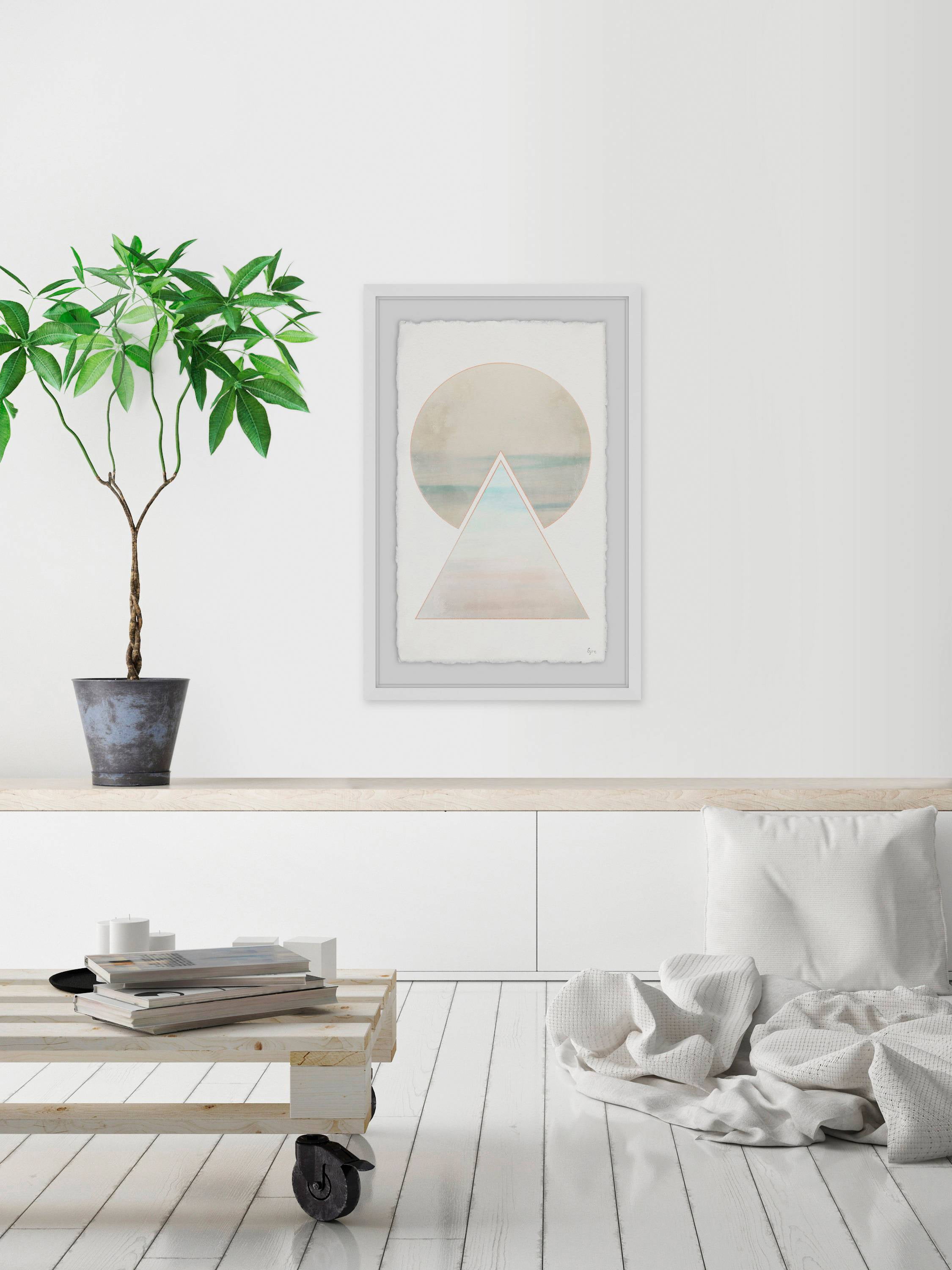 Bords Gris Framed Painting Print
