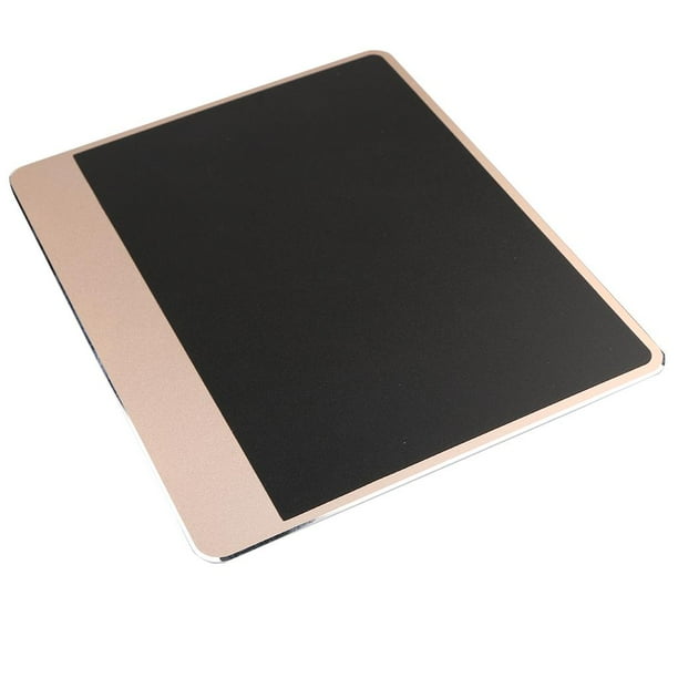 Alfombrilla de ratón de aluminio grande con alfombrilla de ratón para PC portátil Oro
