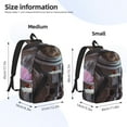 thumbnail image 2 of Rocae Cat Astronaut In Space for Canvas College Laptop Backpack for Men Women -Small, 2 of 5