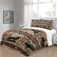 thumbnail image 4 of LAICAIW Bedding Set -3 Piece-Forest Cottage Elk-Cottage Quilt Set with Two Standard Pillowcases-Machine Washable Full（203x228cm）, 4 of 7