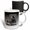 Multicolor, variant on 3drose, Spooky Studies Happy Halloween Black Cat Studying Halloween Spells, 15oz Two-tone Blue Mug