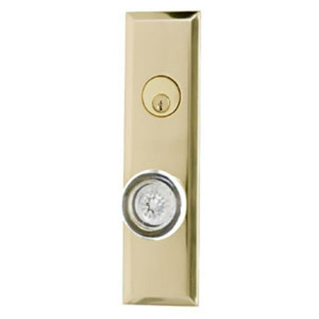 Quaker 10 in. Plate Set 2-.37 in. Passage Satin Nickel