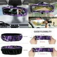 thumbnail image 6 of Jeiento Camo Hunting 12 PCS Car Accessories Front Car Seat Covers Set Steering Wheel Seat Belt Covers Armrest Pad Purple Trash Bin Sunglass Pocket Rear View Mirror Cover Cup Coasters Key Chain, 6 of 9