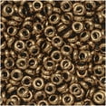 thumbnail image 1 of Toho Demi Round Seed Beads, Thin 8/0 (3mm) Size, 7.4 Grams, #221 Bronze, 1 of 1