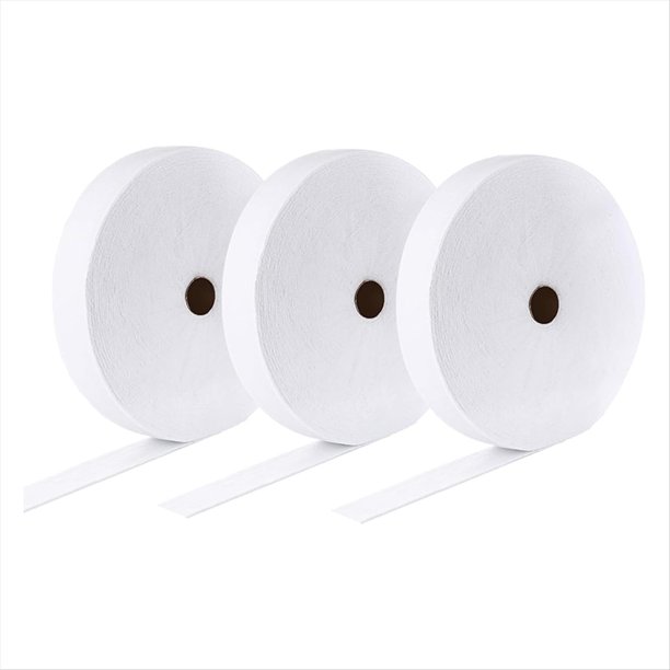 3 Rollos de Tiras de Guata JellyRoll de 2 1/4 Pulgadas en Total, 150 Yardas de Guata de Mezcla de Algodón en un Rollo, Guata Flexible para Alfombras