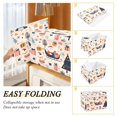 thumbnail image 2 of Yayeee Collapsible Cube Storage Bin with Lid Fabric Closet Decorative Basket with Handles, Beige Christmas Santa, 2 of 7