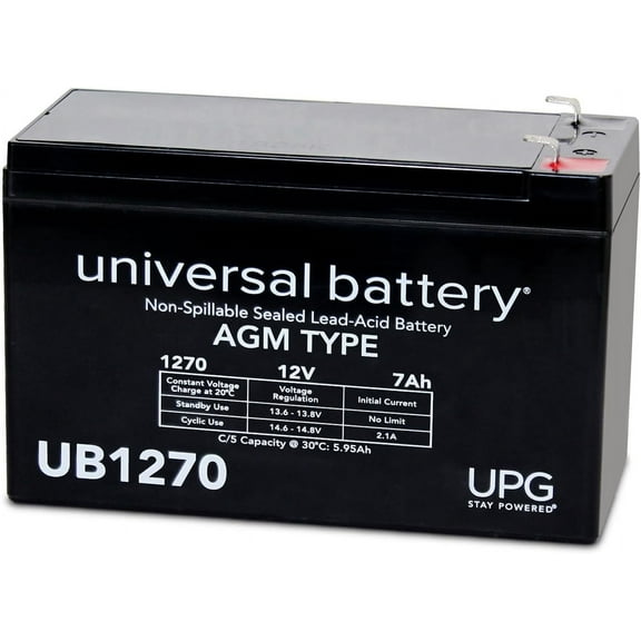 UPG UB1270 SLA 12V Automotive Battery, for Electric Vehicles