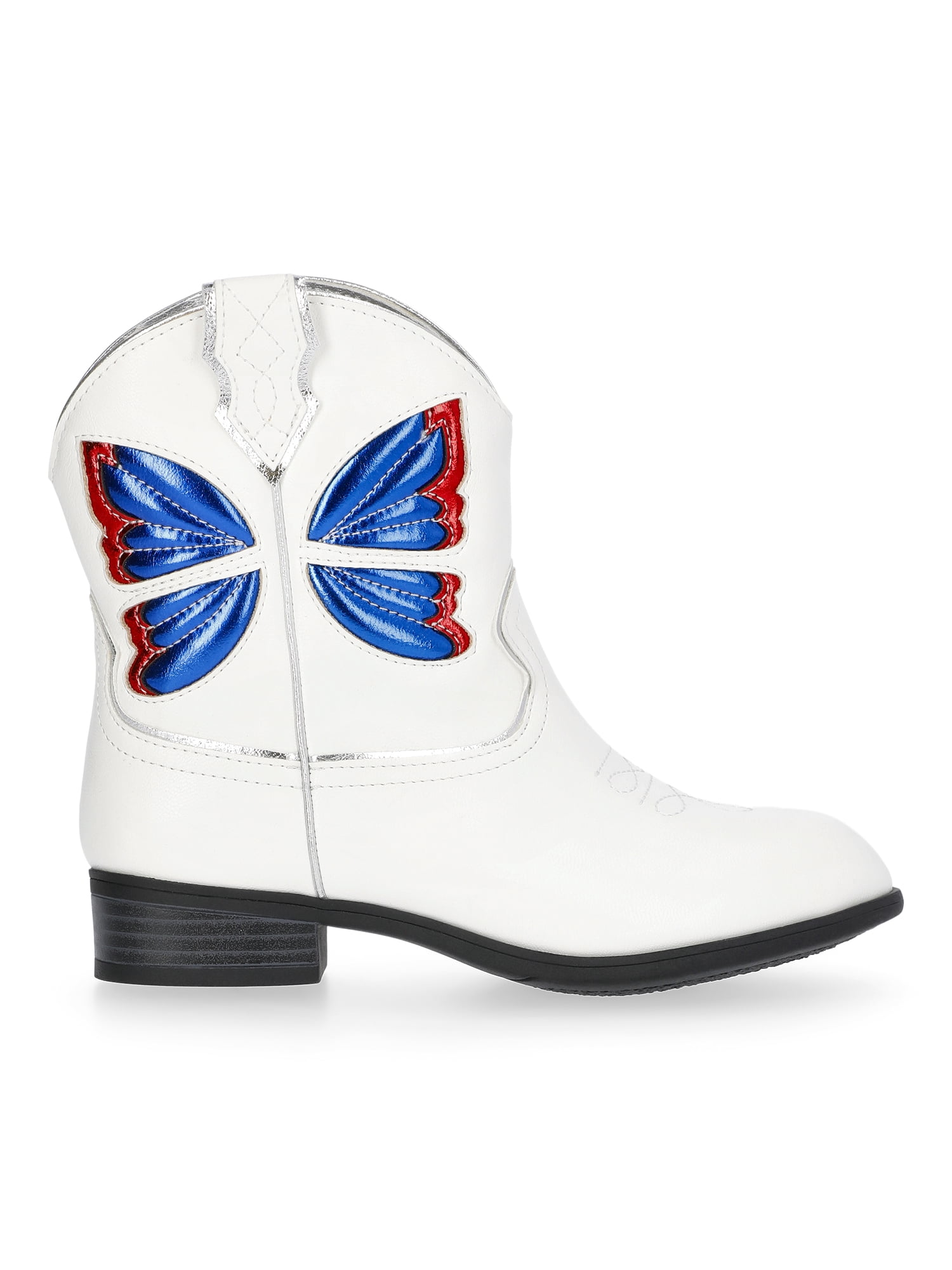 Wonder Nation Little and Big Girls' Embroidered Cowboy Boots