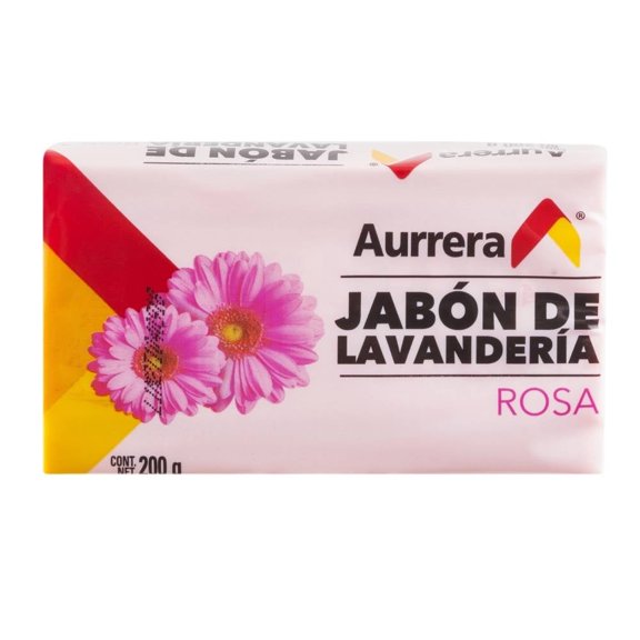 Jabón en barra Aurrera rosa 200 g