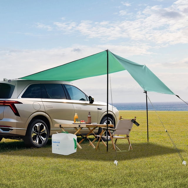 Toldo portátil para coche Cozivo UV50+, impermeable y ligero