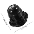 thumbnail image 2 of ADDHAT 4Ud Portalámparas E27 Negro Con Capa Anticorrosión Para Reparación Y Fabricación De Lámparas, 2 of 7