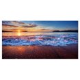 thumbnail image 2 of Design Art - Blue Sea Waves during Sunset, 2 of 4