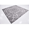 thumbnail image 2 of Unique Loom 3141468 8 x 8 ft. Grace Sofia Square Rug, Gray, 2 of 2