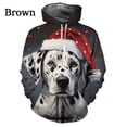 thumbnail image 2 of Sudadera con capucha para hombre y mujer, con estampado 3D de perro bonito, bufanda, otoño e invierno, informal, de gran tamaño, para niño, 2 of 5