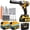 4.0Ah*2 Endurance Value Kit Set, variant on DGB 6-in-1 Cordless Brushless Impact Wrench Lithium Wireless Handheld High Torque Power Impact Driver Portable Torque Wrench Tool for Auto Tire Repair Vehicle Undercarriage Garage Mechanic Work