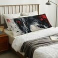 thumbnail image 4 of Fotbe Red Black Ink Style Bald Eagle Funda para Almohada Corporal con Diseño, Funda de Microfibra Ultrasuave de 20x54 Pulgadas, Ropa de Cama Elegante, 4 of 7
