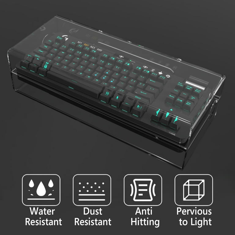GEEKRIA Tenkeyless TKL Keyboard Case, Hard Shell Travel Bag For 80%/87 Key Computer Mechanical Gaming Keyboard, Compatible With Logitech G PRO, G915 TKL, Razer BlackWidow V3 TKL (Slim