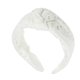thumbnail image 1 of Diadema anudada con patrón floral de Unique Bargains, estilo clásico y casual para mujeres y niñas, blanca 4.92"x1.97", 1 of 7