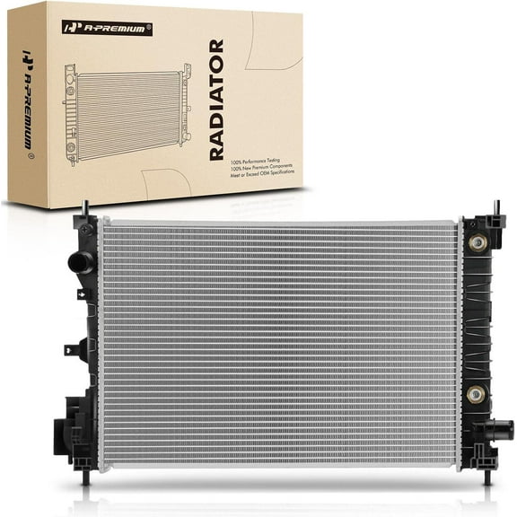 A-Premium Engine Coolant Radiator Assembly with Transmission Oil Cooler Compatible with Chevrolet Spark 2016 2017 2018 2019 2020 2021 2022, Automatic CVT Transmission, Replace# 42349018, GM3010587