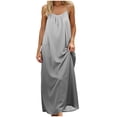 thumbnail image 1 of GHIIYER Robes Maxi pour Dames Femmes Robe Aguichant Dos Nu Imprimée Coupe Ample Sans Manches Longue Légère Confortable à Porter, 1 of 7