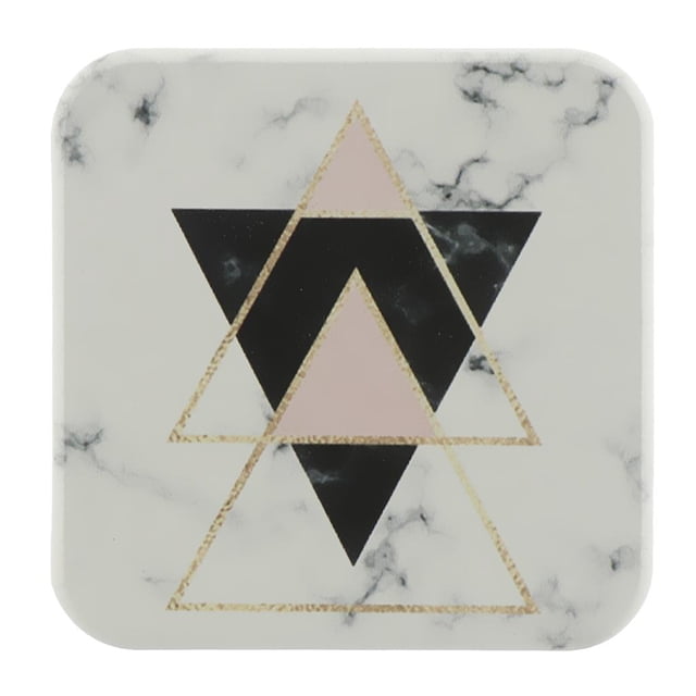 Diatom Cup Posavasos Absorción de Agua Aismiento Pad Anti Escaldado Diatom Tea Coaster 10x10cm Triángulo Baoblaze Práctico de costa de la bebida de Diatomite