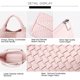 thumbnail image 5 of Bolso tejido para mujer, bolso de mano de cuero vegano, bolso grande de viaje de playa de verano y bolso de hombro retro hecho a mano, 5 of 5