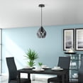 thumbnail image 2 of Eglo Lighting - Carlton 3 - One Light Geometric Pendant-Matte Black/Silver, 2 of 2