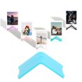 thumbnail image 4 of Picture Standing Holder, Compact V Shaped Photo Holder Acrylic Stable Decorative  For Dormitory Blue, 4 of 8
