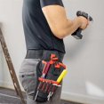 thumbnail image 4 of Tool Bag for Electric Drill, Tool Holster Case with Adjustable Tool Belt with Space for Accessories and Open Loops for Storing Tools and Drill - Quick, 4 of 5