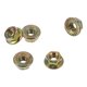 thumbnail image 1 of Ofertas únicas 5 Pcs tuercas de brida M3 para automóvil de acero al carbono hexágono cóncavo y convexo tuercas de brida de bloqueo antideslizantes color zinc para automóvil motocicleta, 1 of 1