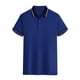 thumbnail image 1 of Polo de manga corta para hombre - Tejido de seda helada, estampado floral - Corte ajustado, transpirable, para uso informal/fiestas, lavable a máquina, 1 of 2