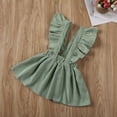 thumbnail image 5 of Shuttle tree Toddler Baby Girls Corduroy Strap Suspender Skirt Overalls Dress Outfit, 5 of 8