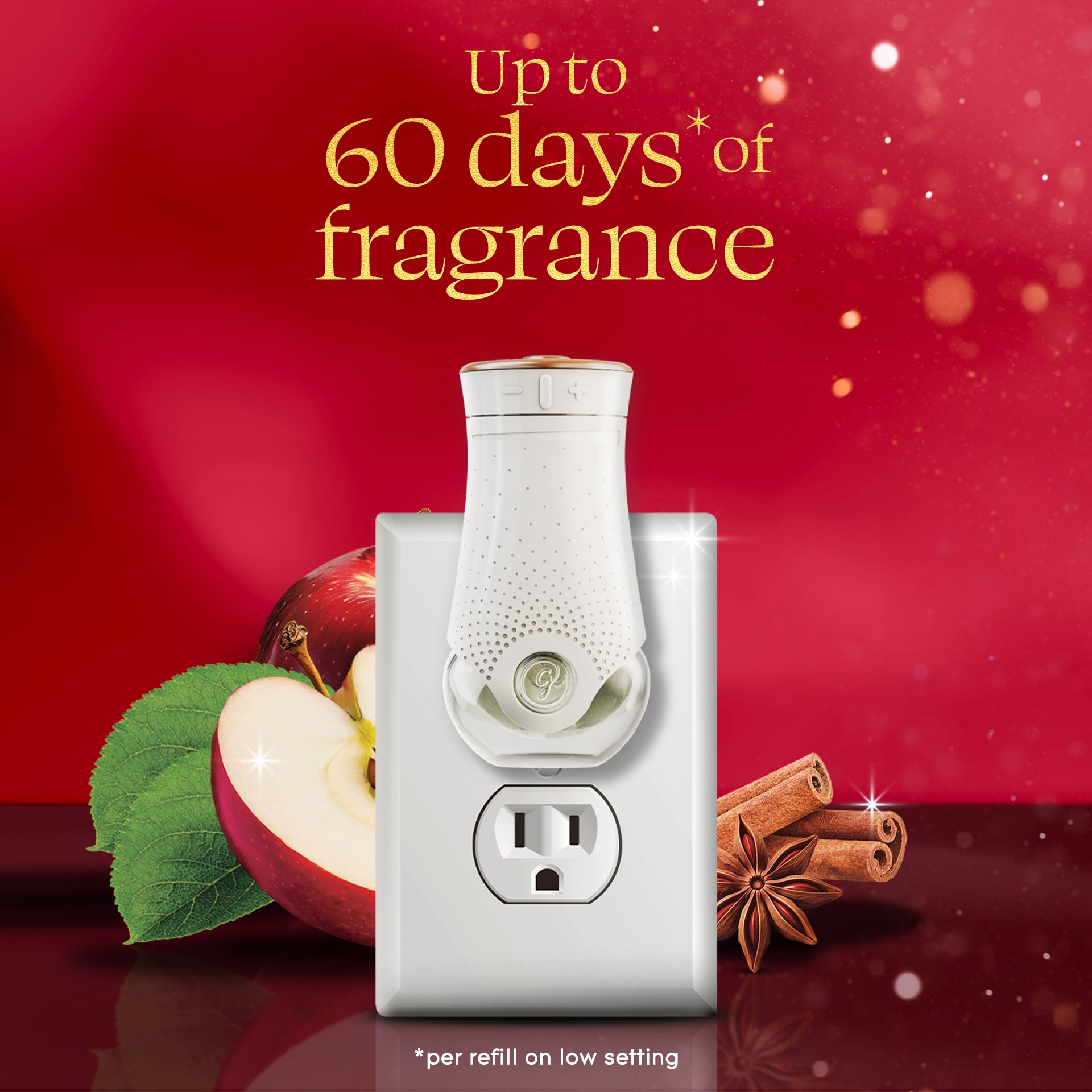 Glade Plugins® Air Freshener Oil Refill, Apple of my Pie™, Stocking Stuffer, 2 Refills
