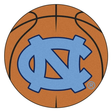 Chapel Length Train NCAA University of North Carolina - Chapel Hill Tar Heels Basketball Shaped Mat Area Rug ()