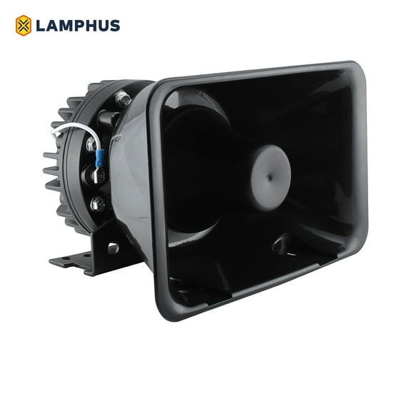 LAMPHUS SoundAlert 100W 120-130 dB Volunteer Emergency Vehicle Warning Siren Speaker