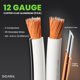 thumbnail image 3 of Cable para parlantes GEARit calibre 12, 15 m, CCA, blanco, 3 of 8