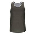 thumbnail image 4 of Wyobmus Mens Racerback Tank Tops Solid Color Workout A-Shirt Tanks Casual Loose Fit Sleeveless Gym Fitness Shirts M-3X Olive Green, 4 of 6