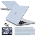thumbnail image 1 of Funda con teclado IBENZER para MacBook Air de 13,6 pulgadas, tipo C, color Sierra Blue, 1 of 9