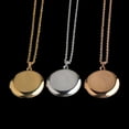 thumbnail image 4 of Stainless Steel Photo Locket Necklace 3 Colors Open  Pendant Necklaces, 4 of 6