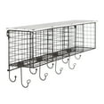 thumbnail image 2 of Linon Concord 4-Basket Wall Mounted Storage Organizer, Black, 2 of 10